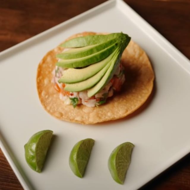 Tostada Ceviche Pescado.